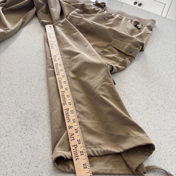 Soothfeel Capri Lightweight Khaki Cargo Pants Plus Sz XXXL Stretch Elastic Waist - Picture 11 of 15